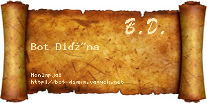 Bot Diána névjegykártya